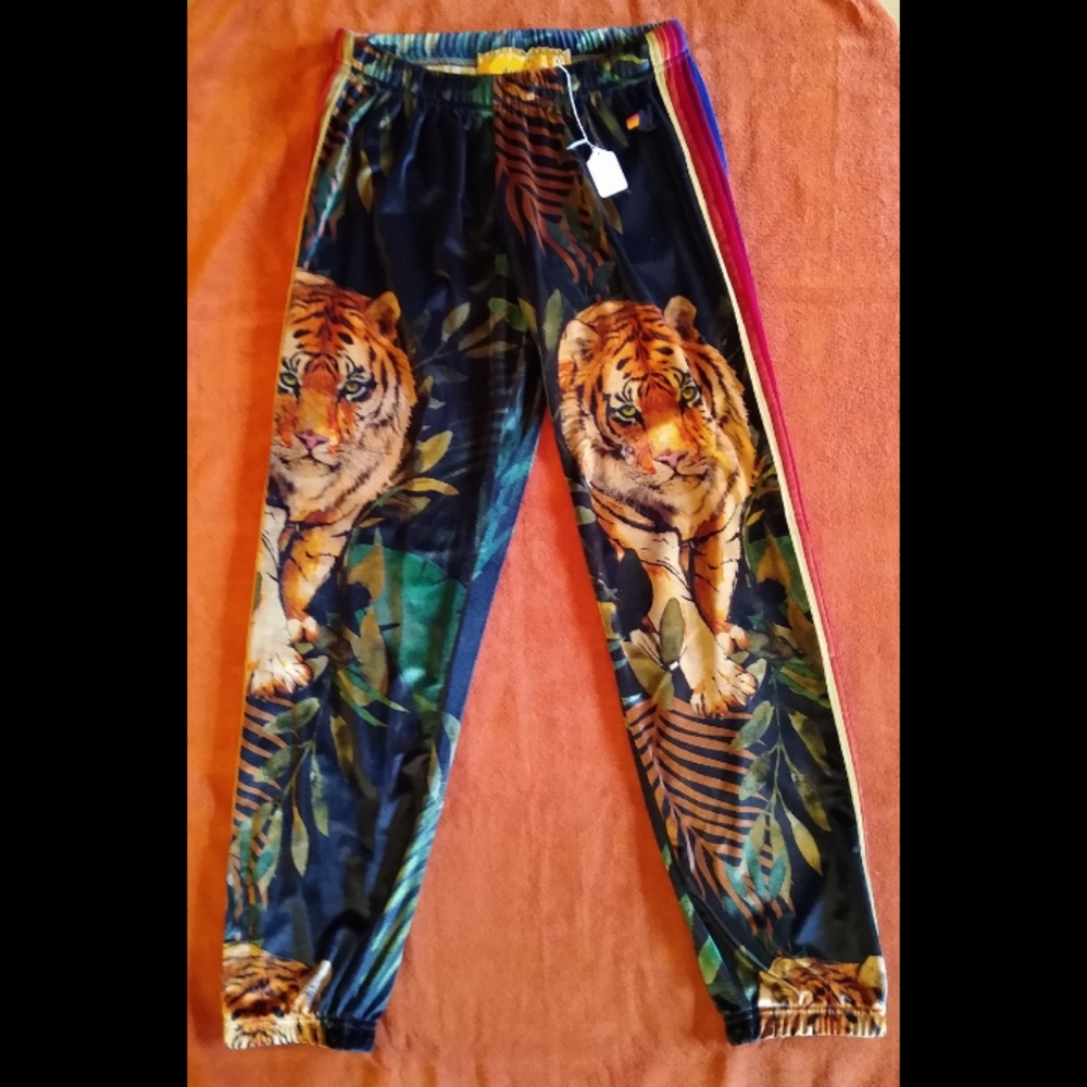 Aviator Nation Velvet Jungle Tiger Sweatpants